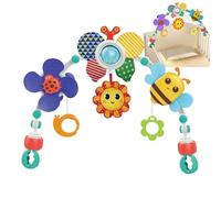 Stroller Arch Toy - Sensory Toy Activity Crib Bassinet Ţoy with Clip On Design , Cute Clip On Design for Travel Crib Bouncer, Stroller Arch Ťoy for Kids, , Newborns,