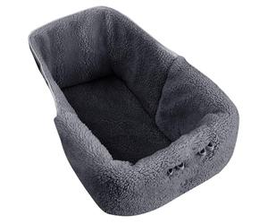 Stroller Bed Liner - Magnetic Non Skid Pet Pad Cushion, Cat Puppy Carrier Mat Protector | Car Ride Travel Walking Park Shopping Cafe Beach Outdoor Use, Vet Visit Support, coziy Insert Layer, Portable