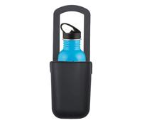 Stroller Cup Holder, Silicone Portable Drink Carrier, Flexible Bottle Organizer with Storage, Sturdy Grip Attachment Design, Ideal for Golf, Treadmills, Park, Picnic, Garden, 11.02x3.54x2.76 Inches