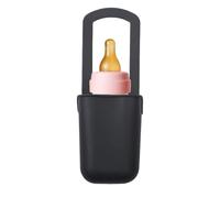 Stroller Drink Carrier, Silicone Cup Mount, Flexible Grip Design, Weather-Resistant Material, Extra Storage Pocket, Outdoor Activities and Beverage Convenience, 11.02x3.54x2.76 inches
