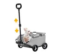 Stroller For Dog, Rolling Cat Carrier, Lightweight Folding Pet Trolley, 4-Wheel Dog Cart, Travel-Friendly, Perfect For Walking, Shopping, Playing, Easy To Fold, Multi-Function