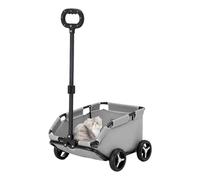 Stroller for Dog - Rolling Cat Carrier Pet Carriage, 4-Wheel Lightweight Folding Trolley | Portable Dog Cart for Travelling, Shopping, Walking, Outdoor Adventure, Playing, Small Dogs and Cats