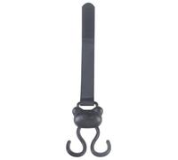 Stroller Hooks, Double Carabiner Clip with Cartoon Bear Design, Adjustable Loop Fastener for Secure Attachment, Non Slip Baby Travel Essential and Shopping Accessory