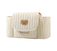 Stroller Organizer Bag - Adjustable Strap | Diaper Bag Organizer With Tissue & Wipes Dispenser, Holds Cup, Toy, Phone, Bottle, Snack; Perfect For Parents, And Travel