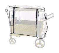 Stroller Rain Cover, Windproof Baby Travel Shield, Foldable Weather-Resistant Attachment, Transparent Breathable Design for Outdoor Use, Beach, Picnic, Fishing, Walking, Backyard