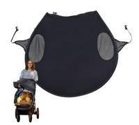 Stroller Shade Cover, Upf50 Baby Sunshade, 30,31 x 26,77 in Quick Release Protective Cover, Full Coverage Design, Lightweight Breathable Fabric for Travel, Beach, Hot Days, Strolls