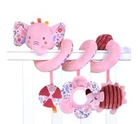 Stroller Spiral Toy - Plush Elephant Rabbit | 40cm Sensory Car Seat