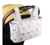 Stroller Storage Bag, Portable Caddy Organizer, Baby Car Accessories with Multiple Pockets for Diapers, Bottles and Basics, 12,6 x 7,48 x 5,12 pollici, White, Attributo singolo, Se référer au