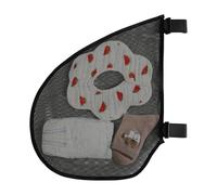 Stroller Storage Sling, Breathable Mesh Side Organizer, 18,5 × 15,0 Inches Universal Portable Hanging Bag, Lightweight Gear Storage Accessory with Secure Carry Style, Travel Organizer for Key