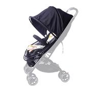 Stroller Sun Cover, UPF50+ Canopy Shield, 12.6x11.81x0.39 inches Breathable Full Coverage with Zipper Access, Bassinet Attachment for Summer Travel, Outdoor Heat Protection