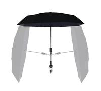 Stroller Sun Shade, Baby Parasol, Sun Protection Umbrella, Versatile Breathable Lightweight Adjustable Canopy for Outdoor Travel Beach Walks Wheelchair Adventures
