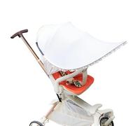 Stroller Sun Shade Extender, Pram Sunshade for Stroller Accessories, Foldable Canopy UV Protection Parasol Cover for Baby, Toddler, Pushchair, Travel Crib, Car Seats, Adjustable, Lightweight, 75x70cm