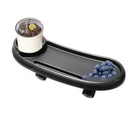Stroller Tray Attachment - Snack Tray With Phone Holder | Upgraded Design Stroller Accessory For Stability, Joggers, Parent Console, Universal Fit, Adjustable Cup Holder