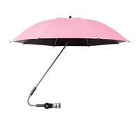 Stroller Umbrella Parasol, Umbrella With Clamp, Extra Large Uv Protection Sun Brolly With Clamp, 360° Adjustable Canopy For Strollers, Sunshade For Baby Carriage, Steel Bone