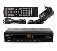STROM 504 Decoder Digitale Terrestre DVB T2 / HD/HDMI/Ricevitore TV/H.265 HEVC/USB/DVB-T2 / 4K / Scart Per Digitale/Registratore USB, nero