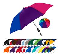 STROMBERGBRAND UMBRELLAS Spectrum - Ombrello aperto automatico da viaggio leggero da 15 pollici, stile popolare per uomini e donne, arcobaleno, 40,6 cm