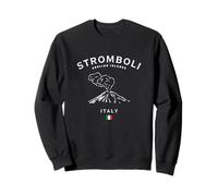 Stromboli Isole Eolie Vulcano Italia Bandiera Italiana Felpa