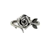 Strong As Fuck Black Rose Self-Love Ring,Burned And Survived Self-Love Rings,Blooming Black Rose Ring, Inspirational Gifts for Women Friends (11)