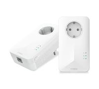 STRONG AV1000Mbps Kit Powerline con Pass Through, Presa Integrata, Ripetitore Po