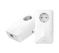 STRONG AV1000Mbps Kit Powerline con Pass Through, Presa Integrata, Ripetitore Powerline Ethernet HomePlug AV2, Porte Gigabit, Plug & Play, Compatibile con Router (POWERL1000DUOEUV2)