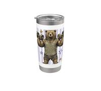 Strong Bear - Animale per sollevamento pesi, palestra Bicchiere termico in acciaio inox doppia parete
