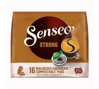Strong - Compatibile con la macchina, 16 cialde, delizioso caffè forte per un momento di puro piacere - Compatibile con Senseo - 111g