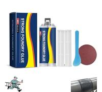 Strong Foundry Glue,2025 New Enhanced Casting Glue,High Temperature Resistant, Long Lasting, for Metals Defects and Repairs,DIY Crafts, Quick Fix,Easy To Use-2pcs