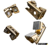 Strong Hand Tools, V-Pad magnetici regolabili, kit da 4 pezzi (2 pz. 2,2 pollici) (2 pz. 8,6 cm)