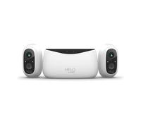 STRONG Helo CAMERA-B-KIT - 2 Videocamere di Sicurezza Full HD Wi-Fi per Interno ed Esterno e Stazione Base, Impermeabili IP65, Visione Notturna, Audio Bidirezionale, Batteria Ricaricabile, con App