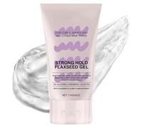 Strong Hold Flaxseed Gel - Extra Forte Scrunch Gel per ricci definiti, scorte di bellezza per routine mensile giornaliera settimanale
