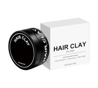 Strong Hold Hair Clay, Matte Finish Hair Cream, Adorable Compact Lightweight Creams, All-Day Styling Solution for Home, Travel, Date, Eventi e Fotografia, Men, Black