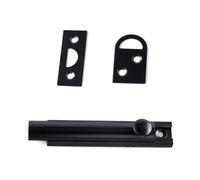 Strong Iron Sliding Bolt with Spring Mechanism Includes Mounting Hardware Upgrades for Barn Bathroom French Doors Double Door Sliding Bolt