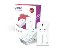 Strong Kit di avviamento passante Homeplug Powerline 600 V2.0 - Confezione da 2