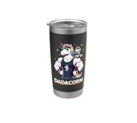 Strong Like Dad: divertente palestra per allenamento con Dadacorn e Baby Unicorn Bicchiere termico in acciaio inox doppia parete