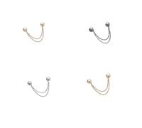 Strong Magnetic Clothing Clips - Invisible Hem Shortener for T-Shirts, Pants, Collars & Hijabs Heavy Duty Clips for Hem Fixing | No-Sew Adjustable Chain Clip Kit (4pcs)
