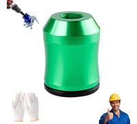 Strong Magnetic Screw Ring - 1/4 Inch/6.35mm Universal Magnetic Screw Ring Head for Screwdriver Head Magnetic Ring, Ensuring Secure Grip and Easy Use (Green)