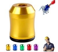 Strong Magnetic Screw Ring, 3-in-1 Screwdriver Head Magnetic Ring Head, Powerful 1/4 Inch(6.35mm) Universal Tool Fits Most Hex Screwdrivers and Power Bits, Save Time and Boost Precision (Golden)