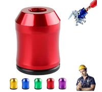 Strong Magnetic Screw Ring, 3-in-1 Screwdriver Head Magnetic Ring Head, Powerful 1/4 Inch(6.35mm) Universal Tool Fits Most Hex Screwdrivers and Power Bits, Save Time and Boost Precision (Red)