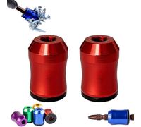 Strong Magnetic Screw Ring - Never Drop Another Screw Again, ¼ Inch/ 6.35 mm Bit Magnetizer Ring - Removable Magnetic Screwdriver Drill Bit Holder for Hex Screwdriver And Power Bits (2PCS-Red)