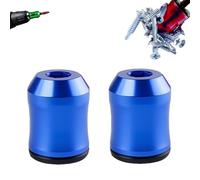 Strong Magnetic Screw Ring, Screwdriver Head Magnetic 6.35 mm Universal Ring Screw Holder, with Anti-Slip Design Removable Coil, For Drill Tools Household Workshop Repairs (Blue 2Pcs)