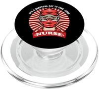 Strong Nurse It's A Beautiful Day To Save Lives Nurse PopSockets PopGrip per MagSafe