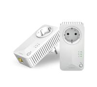 Kit 2 Adattatori Powerline 600 Duo 600 Mbit /s Collegamento ethernet LAN Colre Bianco