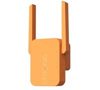 STRONG Ripetitore WiFi 300Mbps, Amplificatore WiFi, Porta LAN 100Mbps, Extender e Access Point, Indicatore Segnale LED, Installazione Facile, WPS, Compatibile con Router, arancione