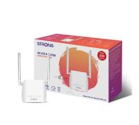 STRONG Router WLAN 4G LTE 300M (LTE fino a 150 Mbit/S, WiFi a 2,4 GHz @ 300 Mbit/S, 802.11b/g/N, porta LAN, adattatore SIM) bianco, piccolo, 4GOUTER300M