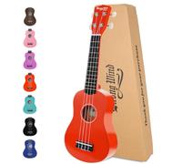 Strong Wind Ukulele soprano da 53,3 cm per principianti, chitarra hawaiana per bambini, con custodia, per bambini, principianti, studenti (arancione)