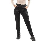 strongAnt Pantaloni da Lavoro Donna Stretch con Tasche per Ginocchiere - Nero, Taglia: 42