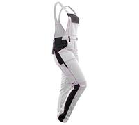 strongAnt Salopette da pittore da lavoro da donna Elasticizzata Berlin. Salopette combinati, tasca per ginocchiere - Bianco-nero, cuciture rosa, 50