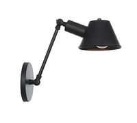Strongbox vintage industriale da parete interno a parete interno, lampada a parete a braccio oscillante regolabile E27 Socket metal wall sconce luci per la decorazione del club del bar, arrugginiti,