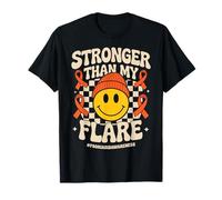 Stronger Than My Flare Groovy Psoriasis Awareness Maglietta