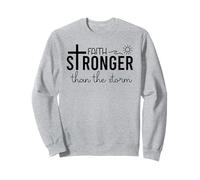 Stronger Than the Storm Faith Bible Verse Sign Inspirational Felpa